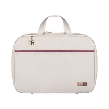 Kit Bolsa Mala e Mochila Maternidade Coleção Cores - Creme e Marsala