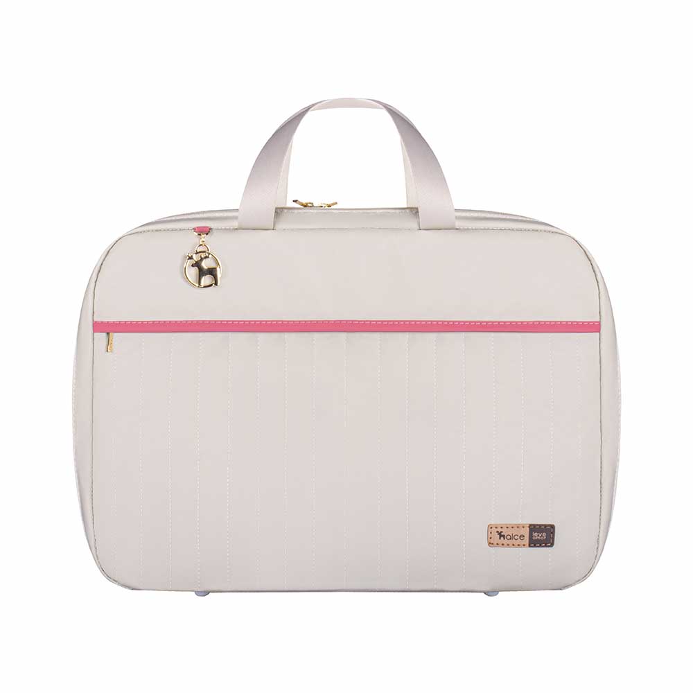 Mala Maternidade Coleção Cores - Creme e Pink