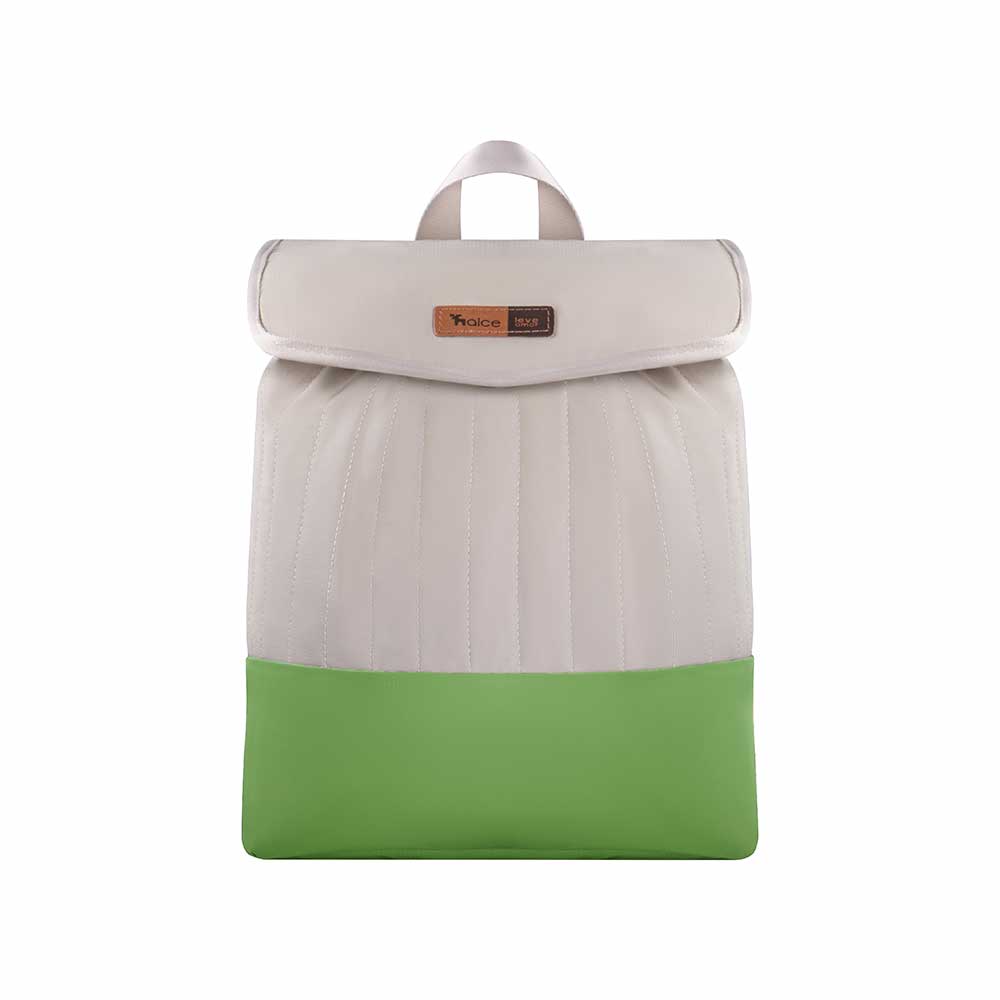 Mochila Maternidade Coleção Cores - Creme e Verde