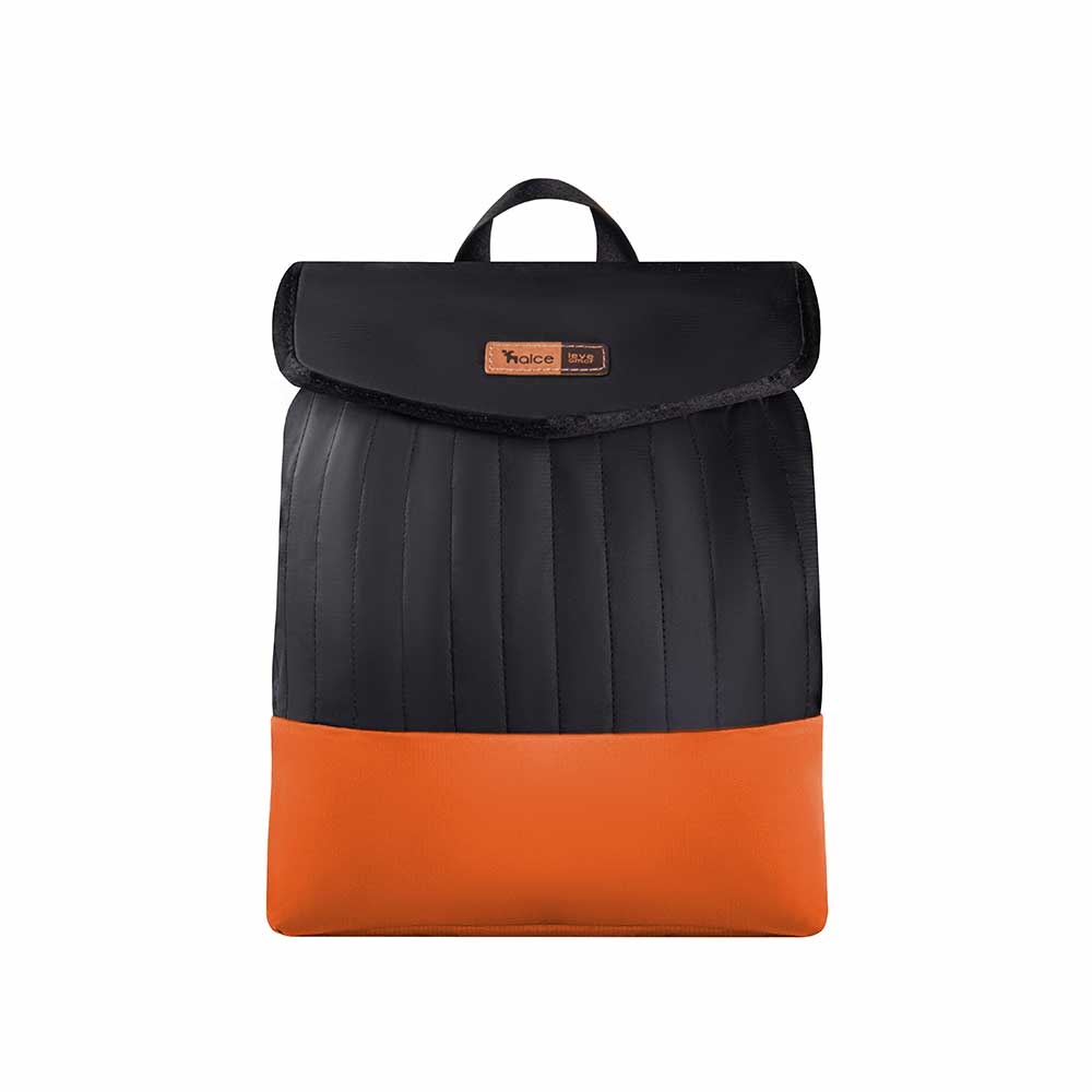 Mochila Maternidade Coleção Cores - Preto e Laranja