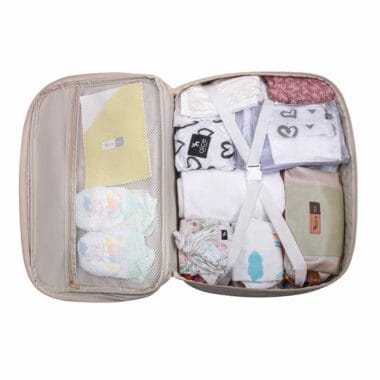 Mala Maternidade Coleção Cores - Creme e Pink