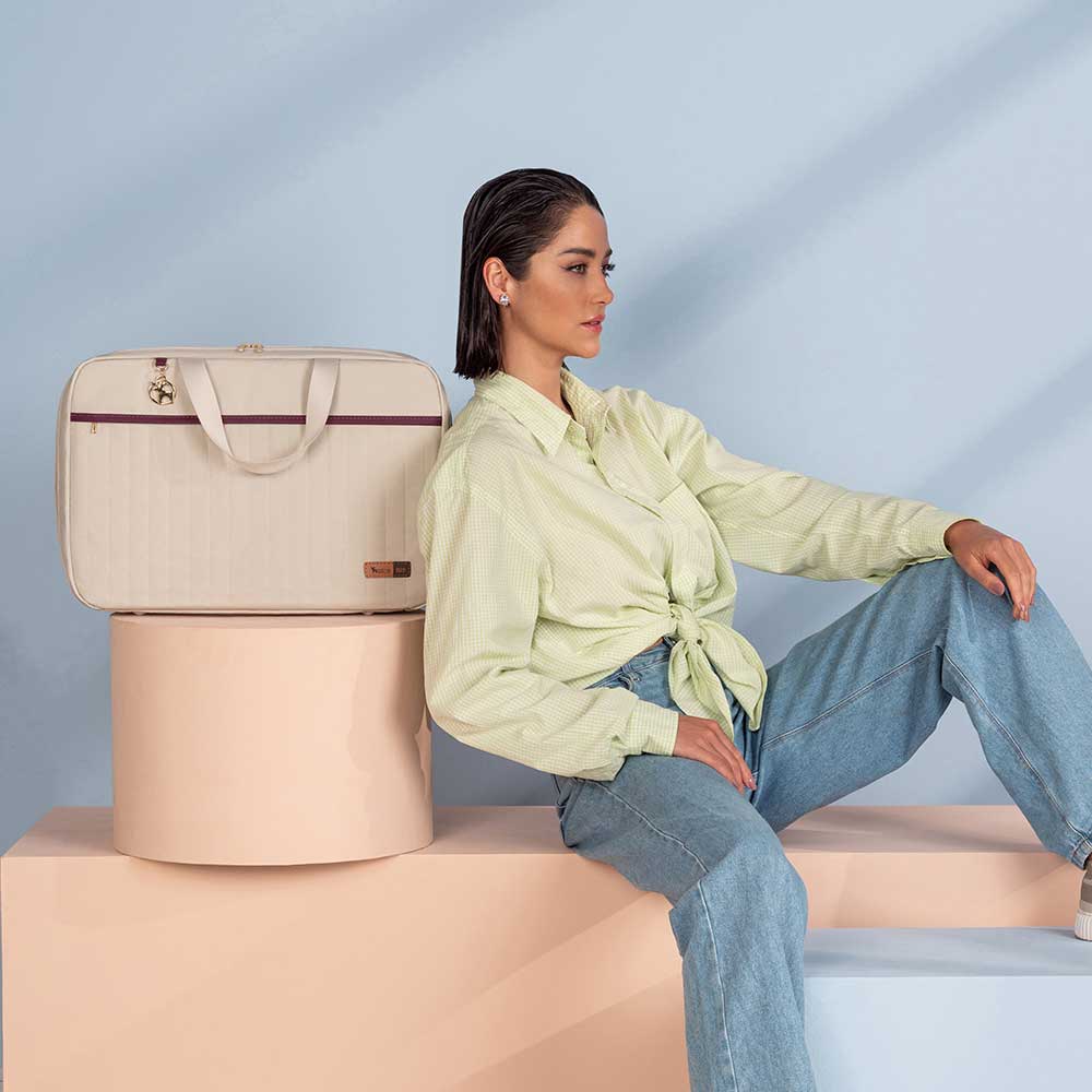 Mala Maternidade Coleção Cores - Creme e Marsala - Imagem 6