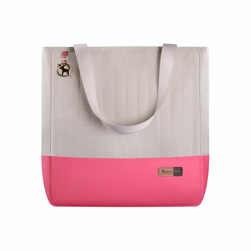 Bolsa Maternidade Coleção Cores - Creme e Pink