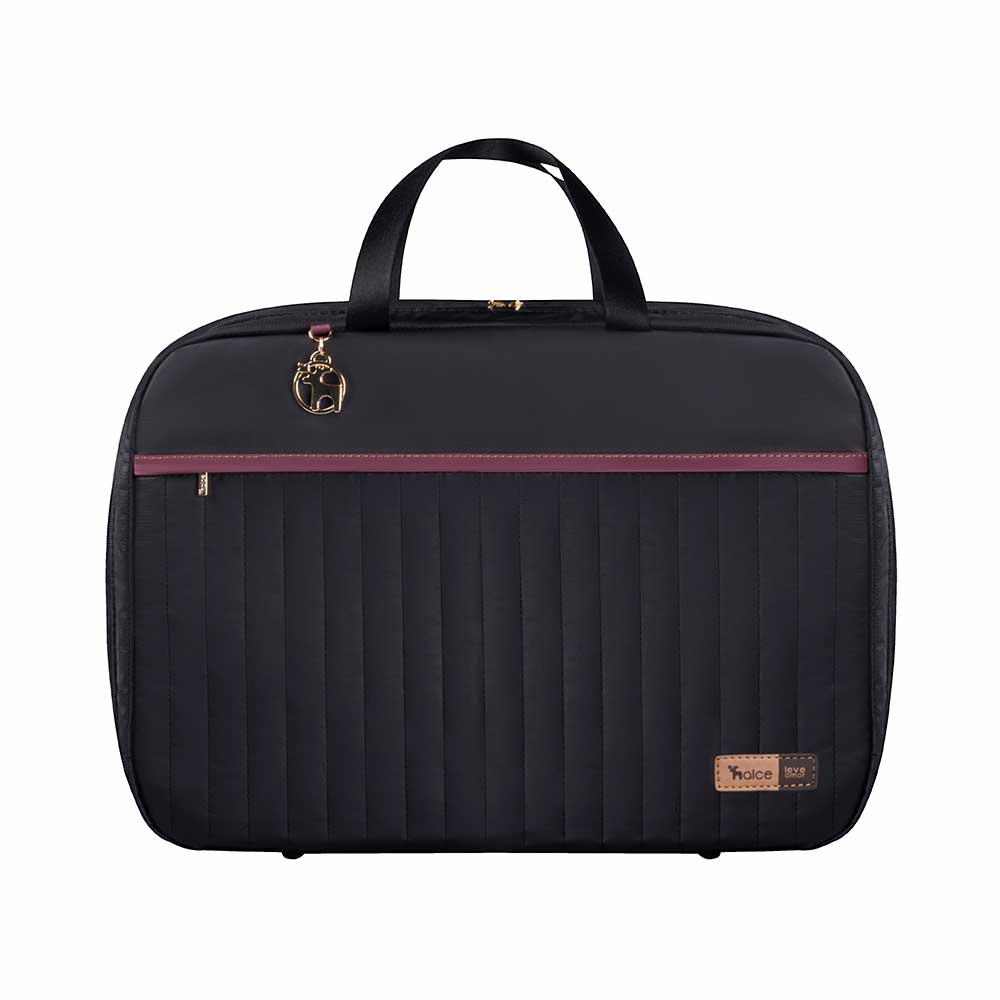 Mala Maternidade Coleção Cores - Preto e Marsala