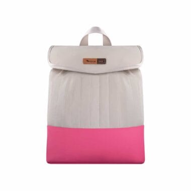 Mochila Maternidade Coleção Cores - Creme e Pink