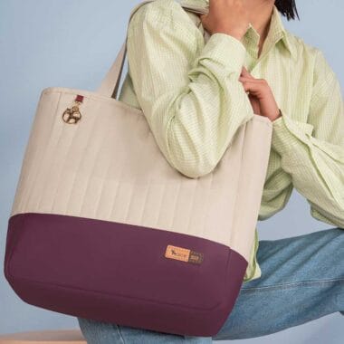 Bolsa Maternidade Coleção Cores - Creme e Marsala