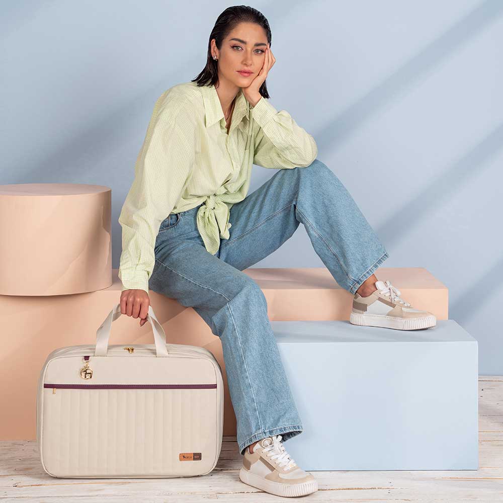 Mala Maternidade Coleção Cores - Creme e Marsala - Imagem 5