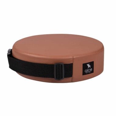 Assento de Alimentação Redondo e Cinto Caramelo