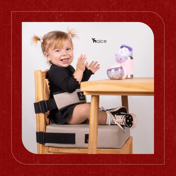 Assento de elevação infantil para alimentação