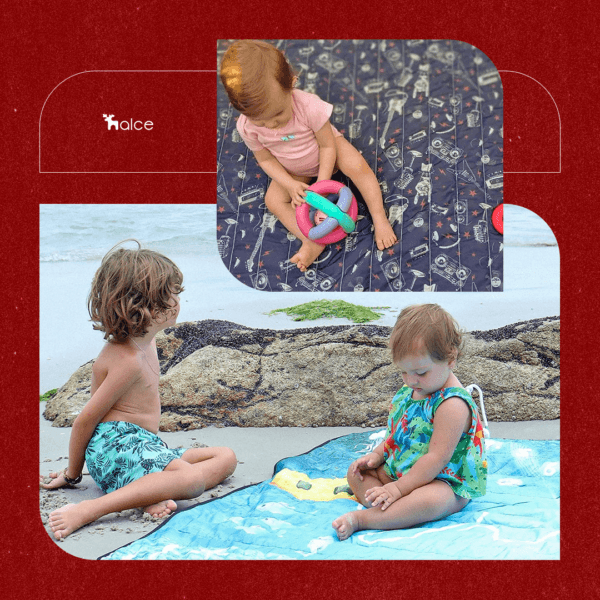 Tapete divertido para bebês em passeios