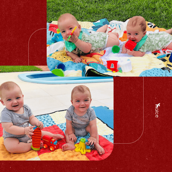 Tapete mesversário que vira tapete de passeio