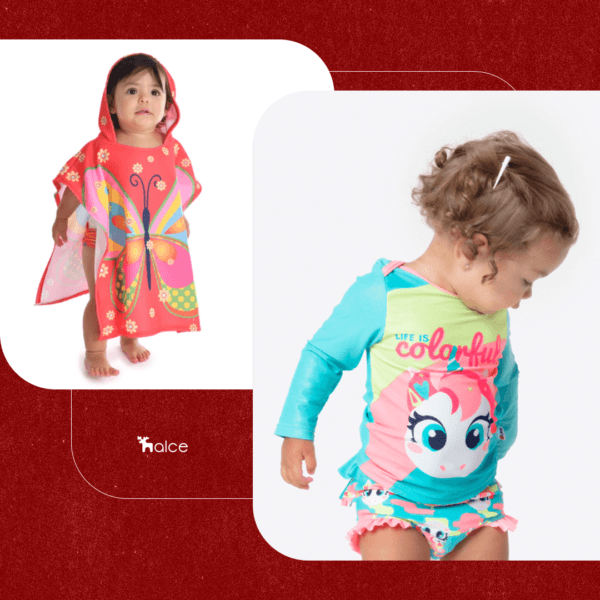 Roupas de banho com proteção UV para bebês