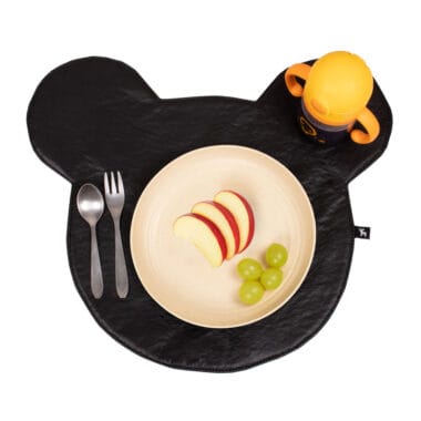 Jogo Americano Infantil Impermeável Sousplat Ursinho Preto