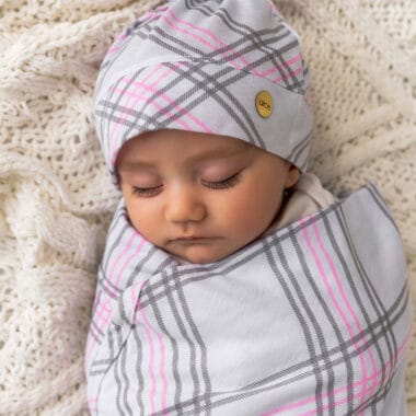 Touca Nozinho Coleção Mamãe e Bebê - Xadrez