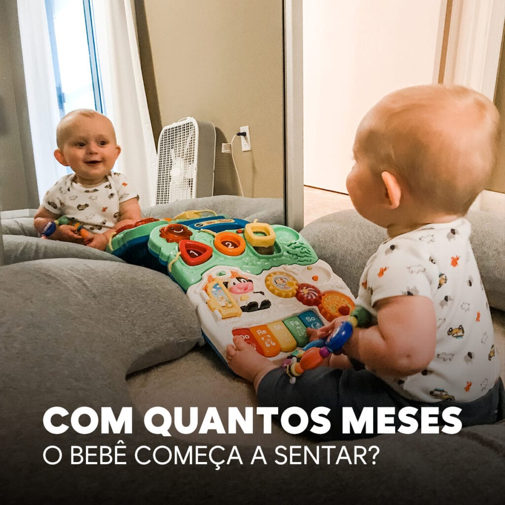 bebê começa a sentar