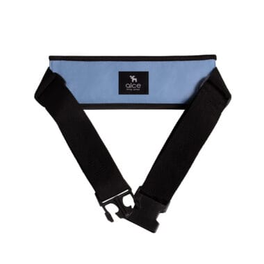 Assento De Alimentação Quadrado E Cinto Azul