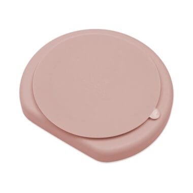 Kit Introdução Alimentar Prato Silicone com Ventosa Rose