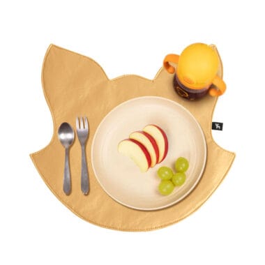 Jogo Americano Infantil Impermeável Sousplat Raposinha Mostarda