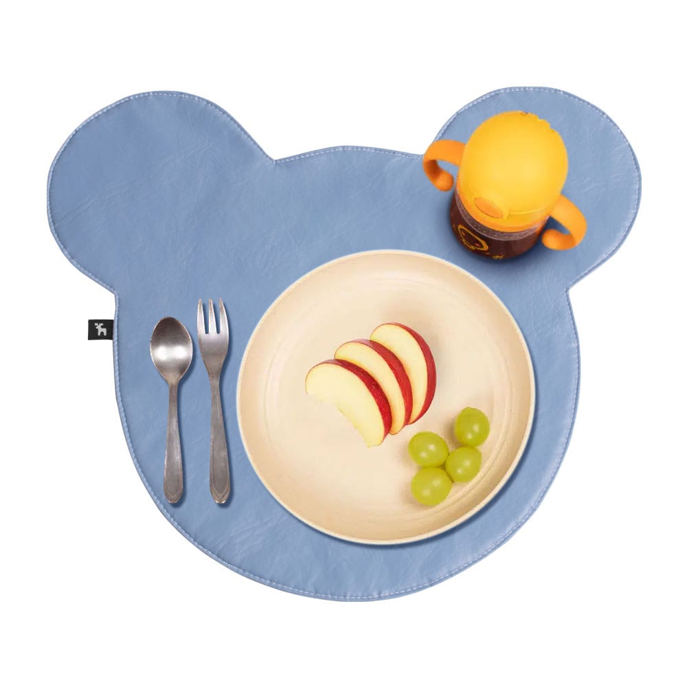 Jogo Americano Infantil Impermeável Sousplat Ursinho Azul - Imagem 2