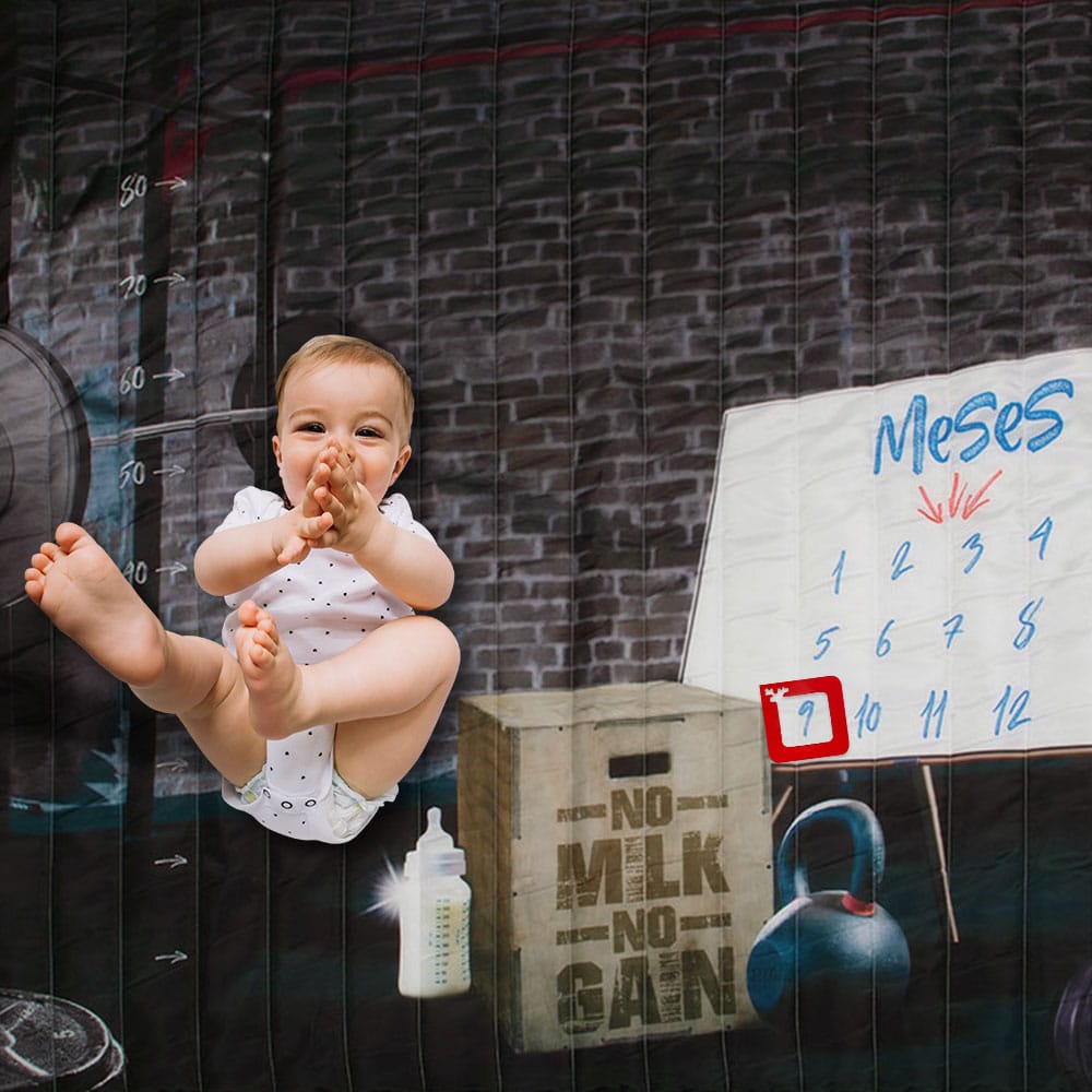 Tapete Mesversário Baby Fitness