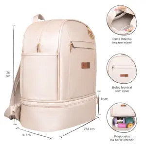 Mochila Maternidade Londres Pérola