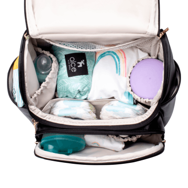 Bolsa Mochila Maternidade Multifuncional Lebaby 2 em 1 Preta