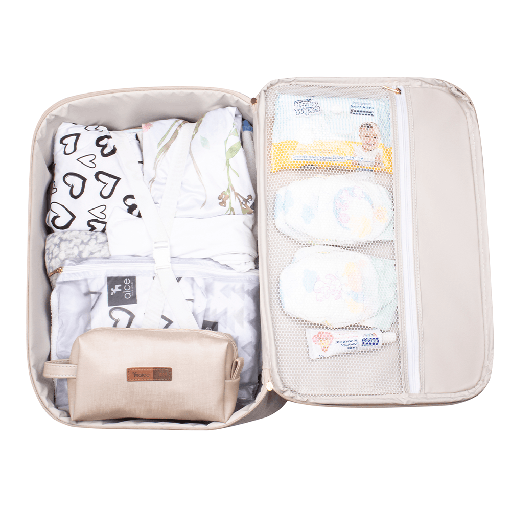 Kit Maternidade Bolsa Mala Mochila Londres Pérola - Imagem 9