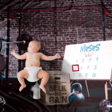 Cenário Mesversário Baby Fitness