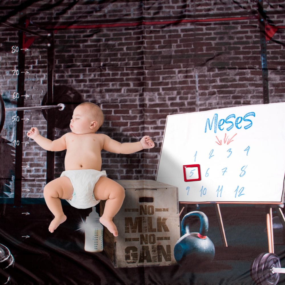 Cenário Mesversário Baby Fitness