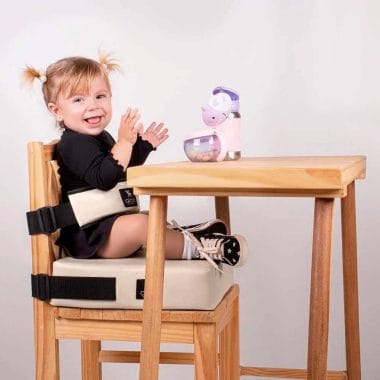 Assento de Alimentação Quadrado e Cinto Nude