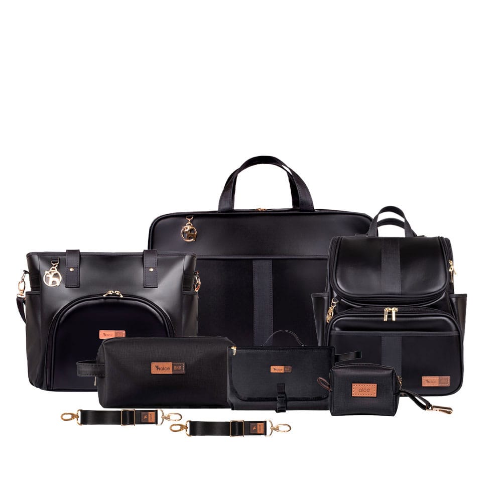 Kit Lebaby 7 Peças Preta