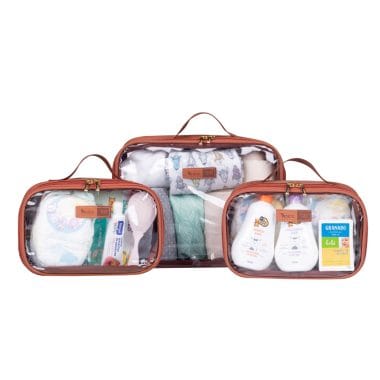 Kit Organizadores de Mala e Bolsa Caramelo