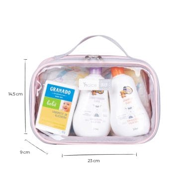 Kit Organizadores de Mala e Bolsa Rosa