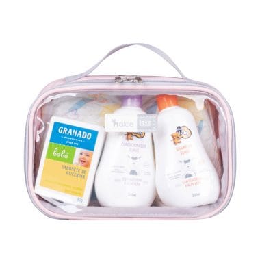 Kit Organizadores de Mala e Bolsa Rosa