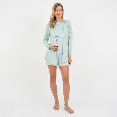 Kimono Maternidade Pistache