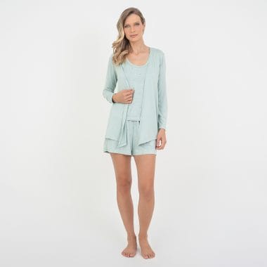 Kimono Maternidade Pistache