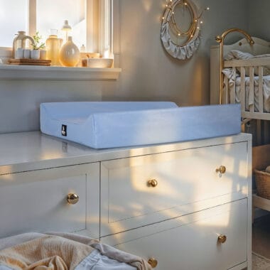 Trocador de Cômoda para Bebê Azul