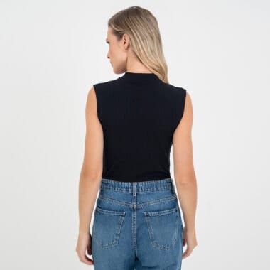 Regata Essencial Amamentação Preta