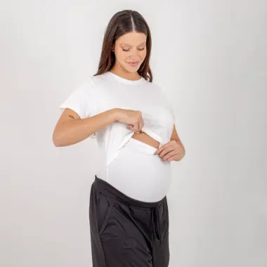 T-shirt Essencial Amamentação Off