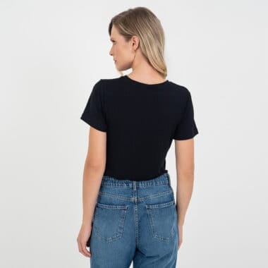 T-shirt Essencial Amamentação Preta