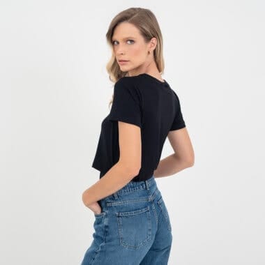 T-shirt Essencial Amamentação Preta