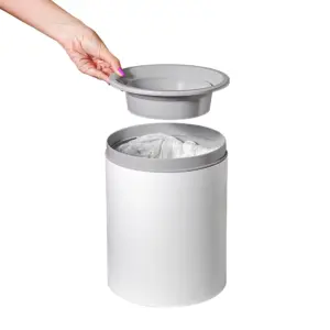 Lixeira 3 em 1 Anti-odor Branca