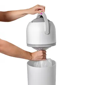 Lixeira 3 em 1 Anti-odor Branca