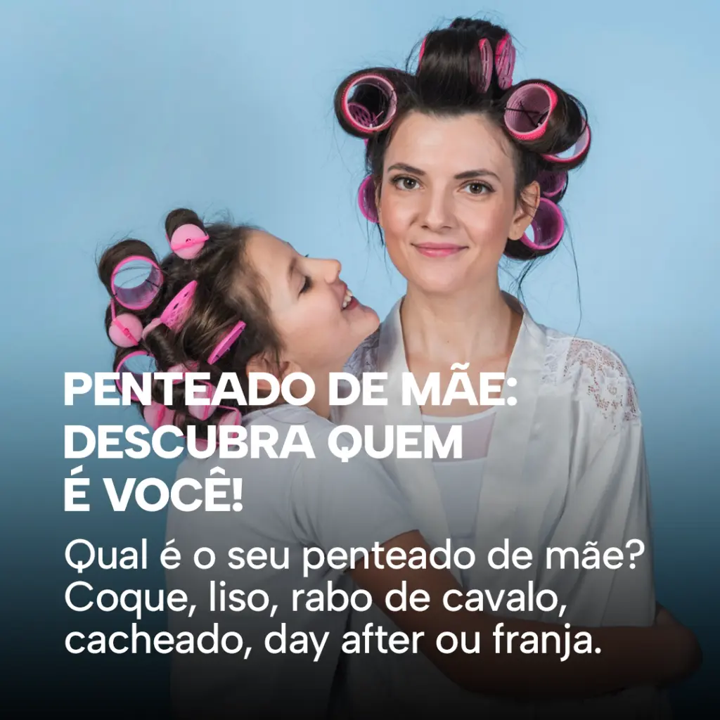 Mulheres em diferentes penteado de mãe no dia a dia