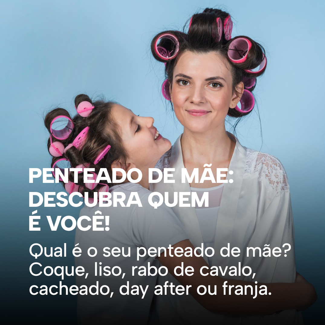 Mulheres em diferentes penteado de mãe no dia a dia